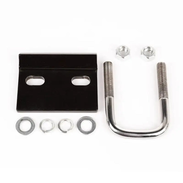Stainless steel brackets, screws, and nuts for Rugged Ridge 2in Hitch Tightener