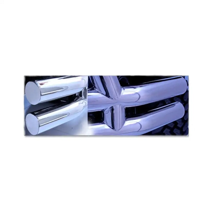 Chrome door handle trims for Ford Bronco on Rugged Ridge Bumper