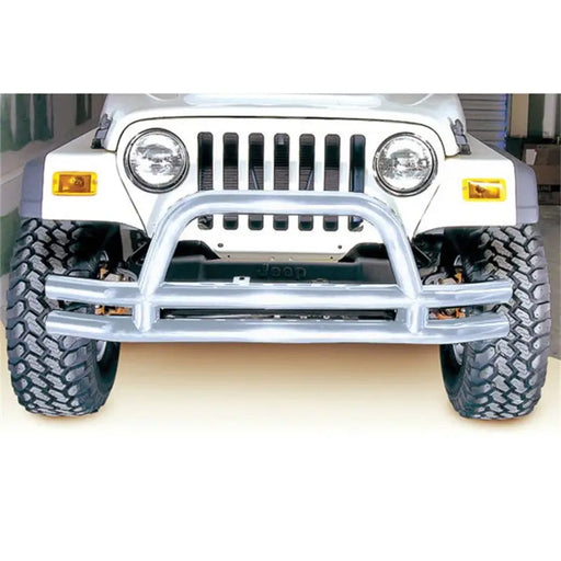 Rugged Ridge 3-In Double Tube Front Bumper for Jeep Wrangler and Ford Bronco