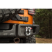 Close up of jeep with tow bar, featured in the Rugged Ridge D Ring Isolator Kit.