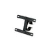 Rugged ridge 3in tube bumper license plate bracket, black plastic bracket on white background