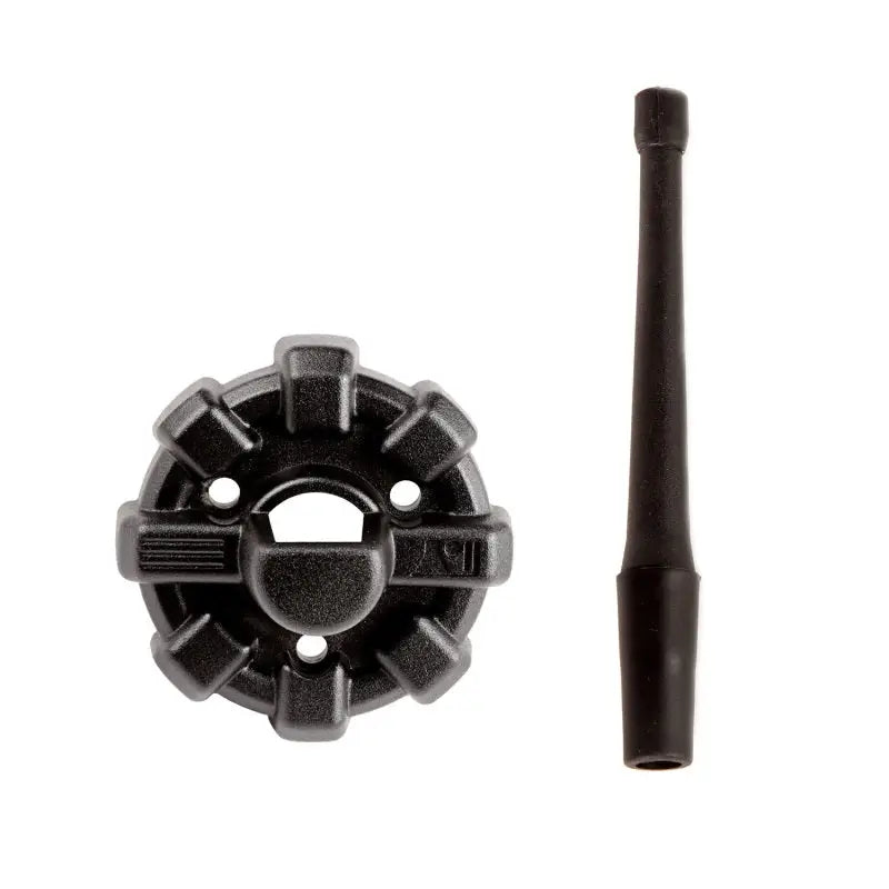 Rugged Ridge 6in Reflex Antenna with Base - black plastic object with antenna