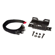 Adjustable rifle mount with red handle for Rugged Ridge 76-20 Jeep Wrangler Elite Fire Extinguisher Holder