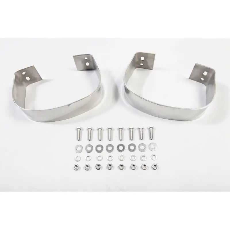 Stainless steel rear bumperettes for Jeep Wrangler CJ.