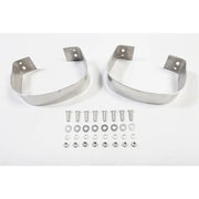 Stainless steel Jeep Wrangler rear bumperettes.