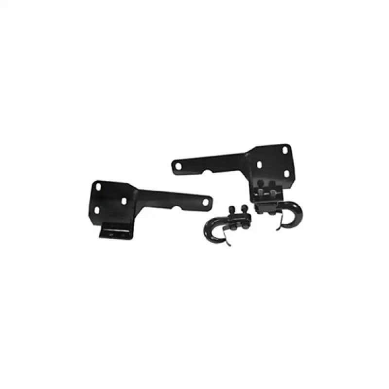Rugged Ridge Jeep Cherokee XJ Tow Hooks & Frame Bracket, black front bracket for car