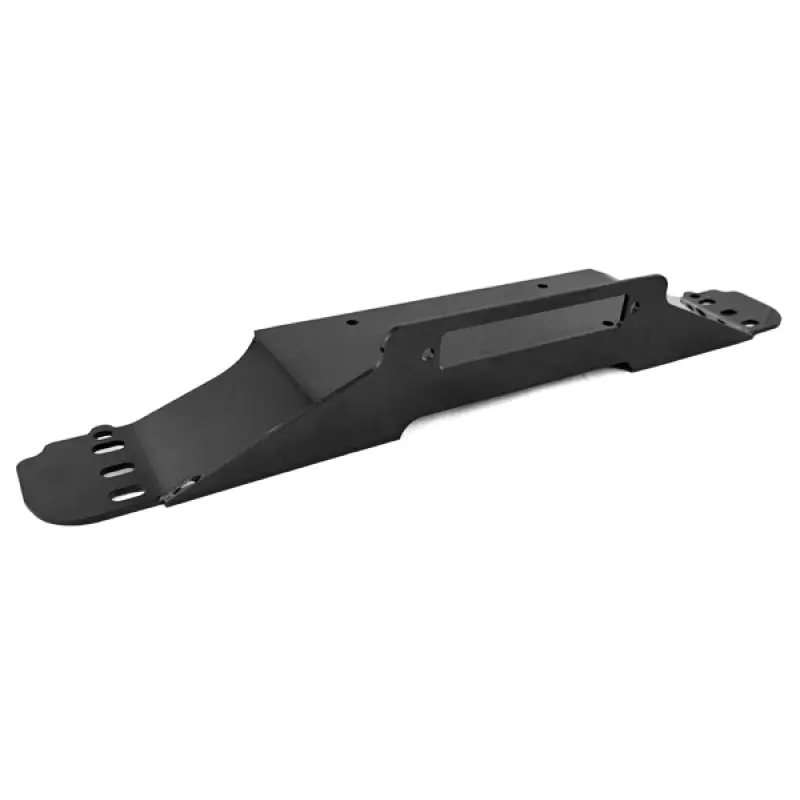 Black plastic bracket for rear bumper on Rugged Ridge 87-06 Jeep Wrangler YJ/TJ Raised Winch Plate