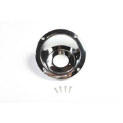 Rugged Ridge 97-06 Jeep Wrangler Chrome Gas Tank Filler Bezel - chrome gas tank filler bezel with screw
