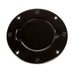 Black metal gas cap door for Jeep Wrangler TJ with center hole