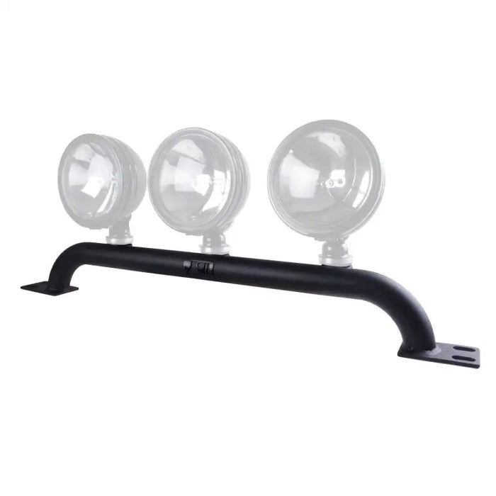 Rugged Ridge Jeep Wrangler TJ bumper-mounted light bar with three lights on white background.