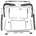 Rugged Ridge Jeep Wrangler TJ Factory Soft Top Hardware- front and rear door panels of a car
