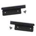 Pair of black metal door latches for Rugged Ridge 97-06 Jeep Wrangler TJ Factory Soft Top Hardware