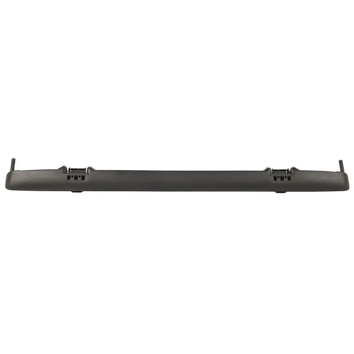 Black metal shelf with white background - part of Rugged Ridge Factory Soft Top Hardware for Jeep Wrangler.