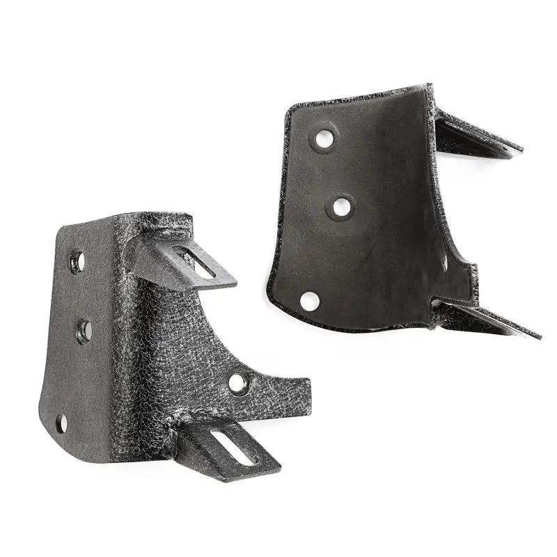 Black metal A-pillar light mount brackets for Rugged Ridge Jeep Wrangler TJ