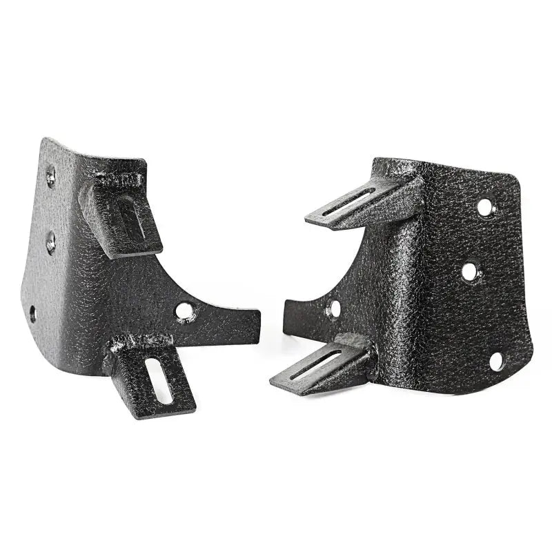 Black metal brackets for Rugged Ridge 97-06 Jeep Wrangler TJ A-Pillar Light Mount