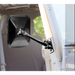 Rugged Ridge 97-18 Jeep Wrangler Black Rectangular Quick Release Mirror side view mirror with door handle open