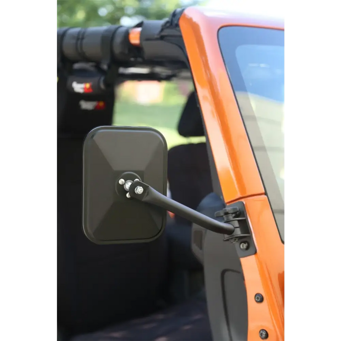 Rugged Ridge Jeep Wrangler Quick Release Textured Black Side Mirror Kit