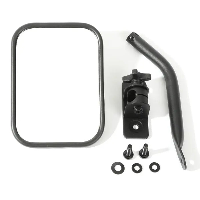 Rugged Ridge Textured Black Quick Release Mirror Kit for Jeep Wrangler