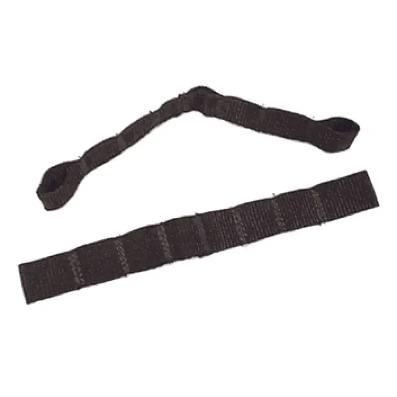 Adjustable door straps for Jeep CJ / Wrangler - black belt with long, narrow strap
