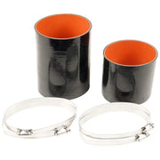 Rugged Ridge AmFib high mount snorkel extension for Jeep Wrangler JL 2020- black and orange leather cuff cuffs