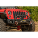 Front bumper mounted on Rugged Ridge Arcus Bumper Set for 2018 Jeep Wrangler JK.