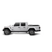 White Jeep with Black Bumper - Rugged Ridge Armis Hard Folding Bed Cover
