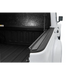 Rugged Ridge Armis Hard Folding truck bed cover with black design.