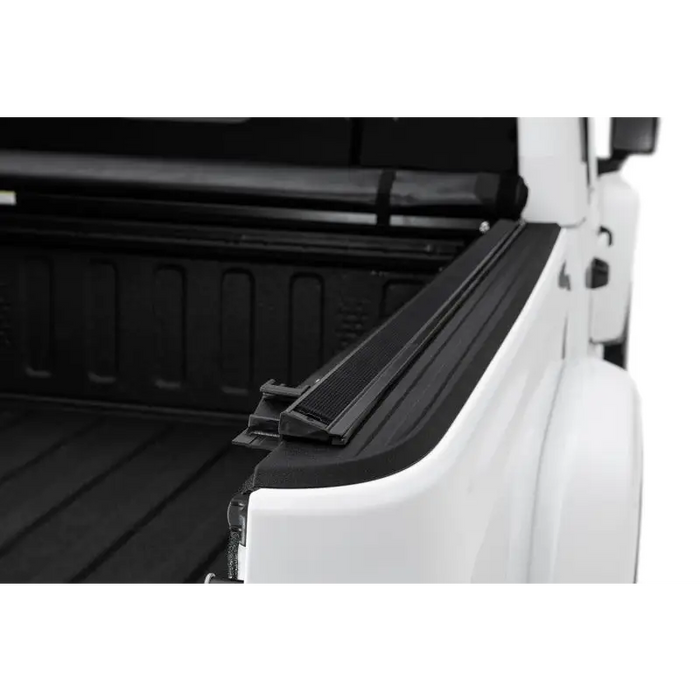 Rugged Ridge Armis Soft Rolling Bed Cover for 2020 Gladiator JT - White truck with open bed