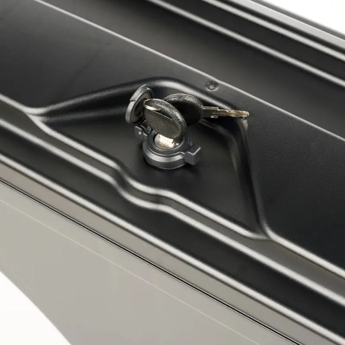 Rugged Ridge Armis Swing Case Passenger Side 2020 JT - Black metal box with lock