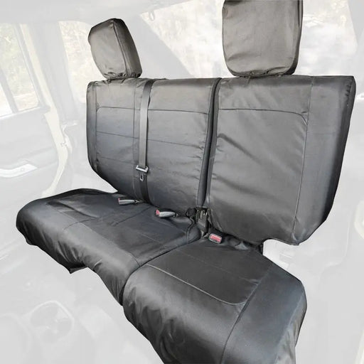 Rugged Ridge Ballistic Rear Seat Cover in Black Cloth