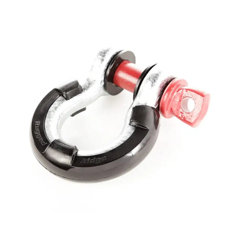 Rugged Ridge Black D-Ring Isolator Kit with horseshoe design