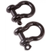 Rugged Ridge Black 7/8th Inch D-Shackles with two black shackles