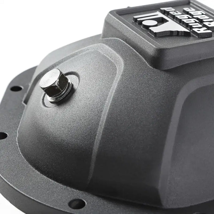 Rugged Ridge Boulder Aluminum Differential Cover Dana 44 Black with Metal Button