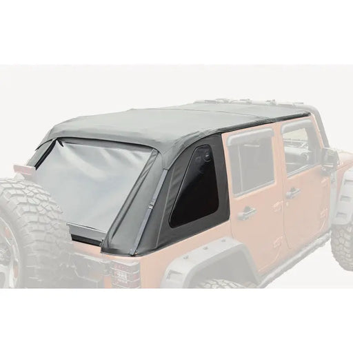 Rugged Ridge Bowless Soft Top for 07-18 Jeep Wrangler JK - Black Diamond Cover