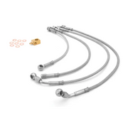 Stainless steel brake hoses with brass fittings for Jeep Wrangler