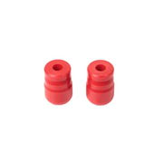 Rugged Ridge red plastic bushings for Jeep Wrangler JK/JKU.
