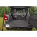Rugged Ridge C3 Cargo Cover for Jeep Wrangler JL 4dr - Rear view with cargo bag.
