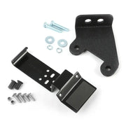 Rugged Ridge CB Radio & Antenna Mount Kit for 07-18 Jeep Wrangler: black metal bracket with screws and screws