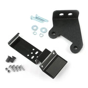 Black metal bracket and screws for Rugged Ridge CB Radio & Antenna Mount Kit.