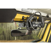 Rugged Ridge CB radio mount on side of vehicle