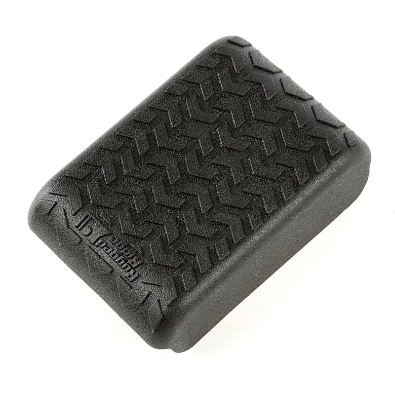 Rugged Ridge Center Console Cover Black 07-10 Jeep Wrangler with black diamond pattern