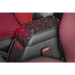 Leather and red leather pad seat cushion in Rugged Ridge Center Console Cover for Jeep Wrangler TJ.