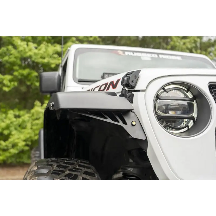 Rugged Ridge Chop Brackets for Jeep Wrangler JL/JT Rubicon with front bumper and light