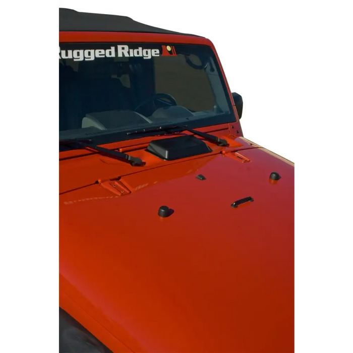 Rugged Ridge Cowl Vent Scoop - Black 98-18 Jeep Wr - Roof Rack