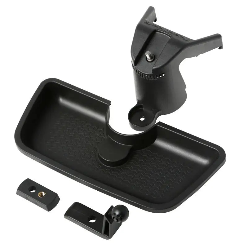 Rugged Ridge Dash Multi-Mount System with black car phone holder clip