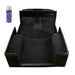 Black box with paint bottle for Rugged Ridge Deluxe Carpet Kit.