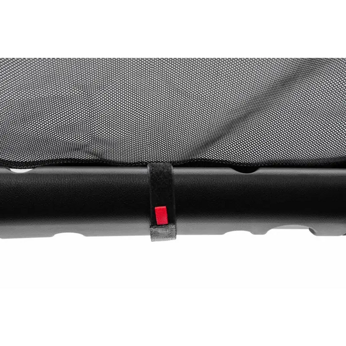 Rugged Ridge Eclipse Sun Shade with Black Fabric and Red Stitching for 18-20 Jeep Wrangler JLU/JT