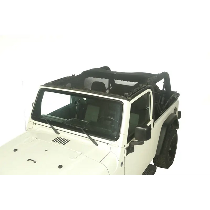 Rugged Ridge Eclipse Sun Shade Full for Jeep Wrangler with Black Roof Rack