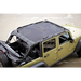 Black top Jeep parked in parking lot - Rugged Ridge Eclipse Sun Shade for Jeep Wrangler JK.