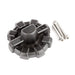 Black plastic wheel screw for Rugged Ridge Elite Antenna Base.